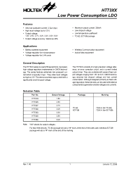 Datasheet HT7330 manufacturer Holtek